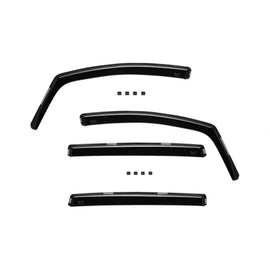 Set deflettori anteriori e posteriori per Peugeot 307 station wagon 2001-2007, con 5 porte, scuro fumé, 4 pezzi