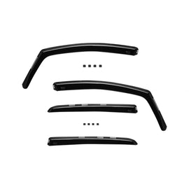 Set deflettori anteriori e posteriori per Peugeot 307 hatchback 2001-2007, con 5 porte, scuro fumé, 4 pezzi