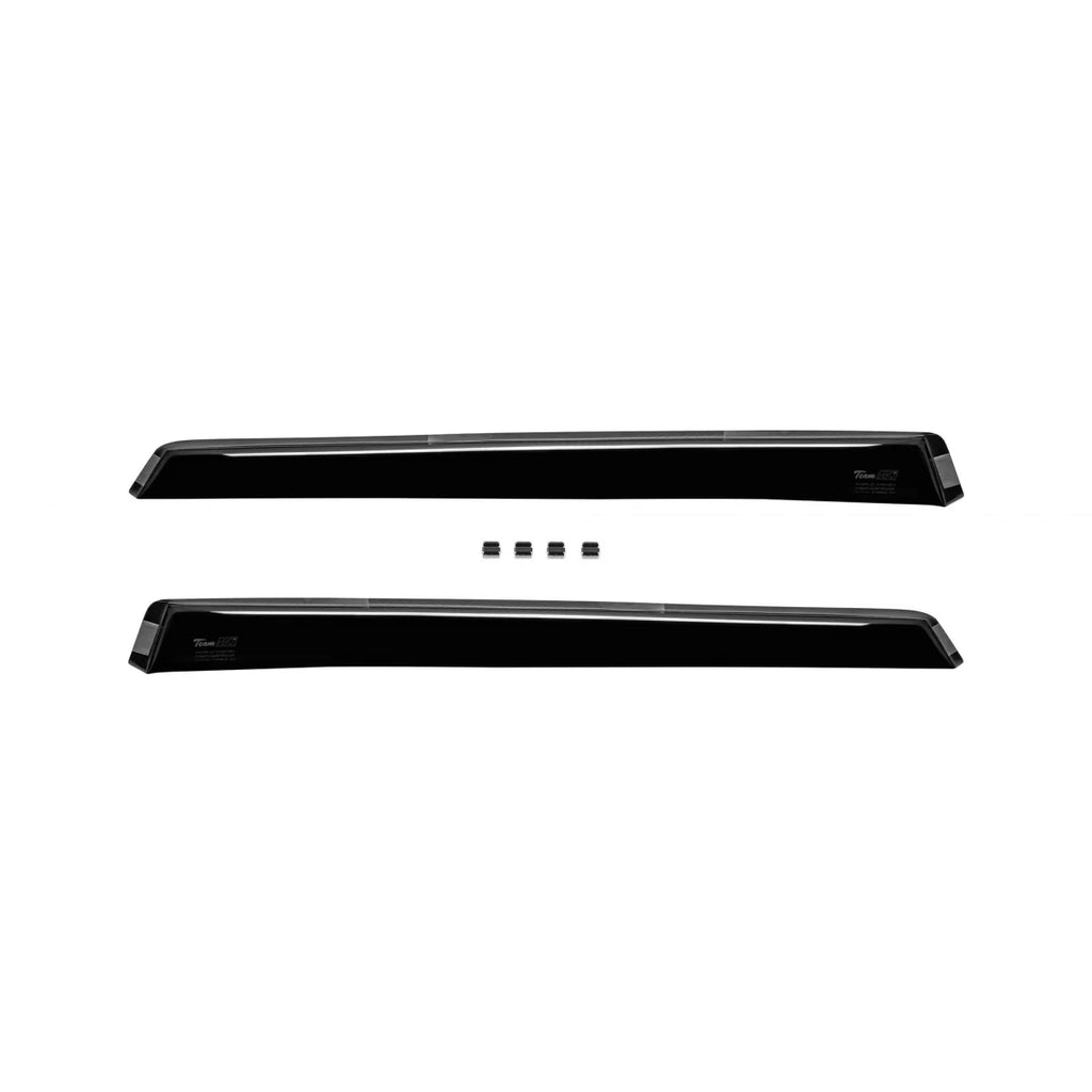 Set deflettori anteriori e posteriori per Peugeot 407 station wagon 2004-2010, con 5 porte, scuro fumé, 4 pezzi