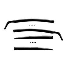 Set deflettori anteriori e posteriori per Seat Leon 2006-2012, con 5 porte, scuro fumé, 4 pezzi