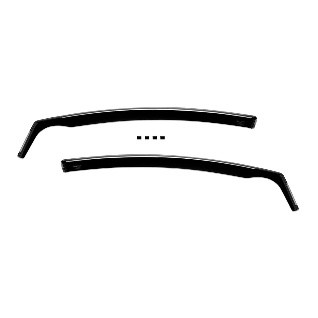 Set deflettori anteriori e posteriori per Seat Leon 2006-2012, con 5 porte, scuro fumé, 4 pezzi