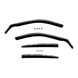 Set deflettori anteriori e posteriori per Seat Leon, Toledo 1999-2005, con 4/5 porte, scuro fumé, 4 pezzi