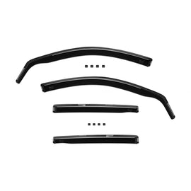 Set deflettori anteriori e posteriori per Skoda Fabia 2000-2007, con 5 porte, scuro fumé, 4 pezzi