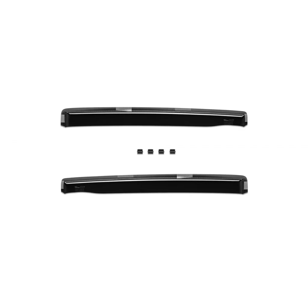 Set deflettori anteriori e posteriori per Skoda Fabia 2000-2007, con 5 porte, scuro fumé, 4 pezzi
