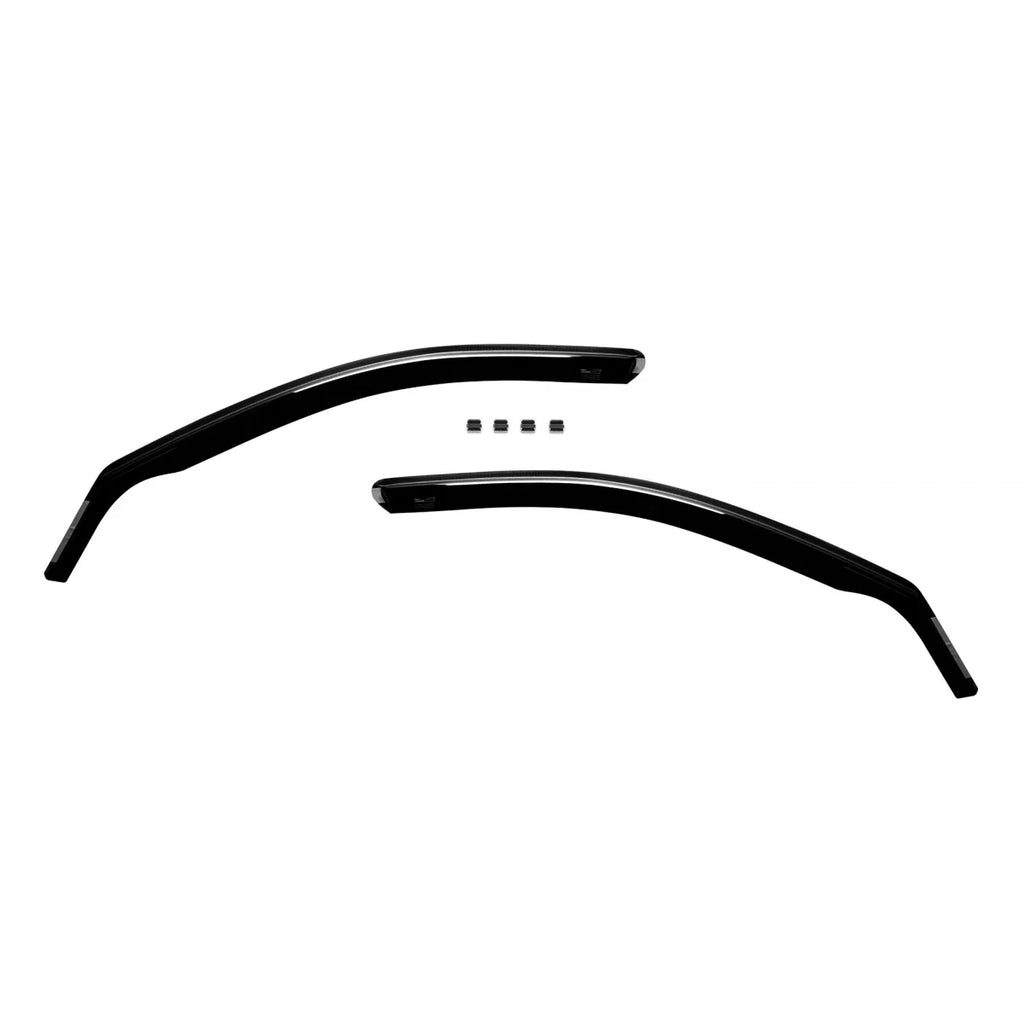 Set deflettori anteriori e posteriori per Skoda Octavia station wagon 2004-2013, con 5 porte, scuro fumé, 4 pezzi