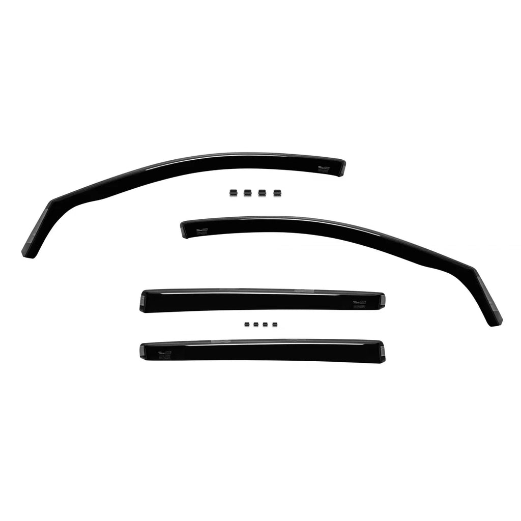 Set deflettori anteriori e posteriori per Skoda Rapid Spaceback 5 porte dal 2012, 4 pezzi