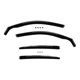 Set deflettori anteriori e posteriori per Skoda Superb 2002-2008, con 4 porte, scuro fumé, 4 pezzi