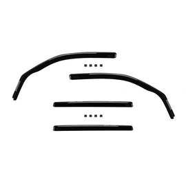 Set deflettori anteriori e posteriori per SsangYong Rexton 2005-2017, con 5 porte, scuro fumé, 4 pezzi