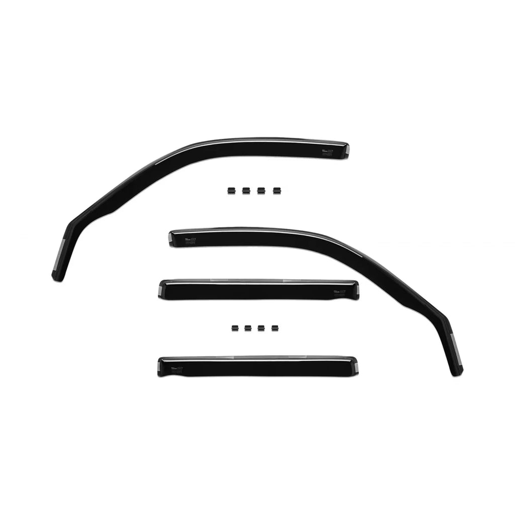 Set deflettori anteriori e posteriori per Toyota Land Cruiser J100 1998-2007, con 5 porte, scuro fumé, 4 pezzi