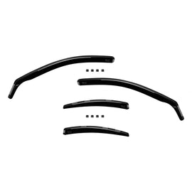 Set deflettori anteriori e posteriori per Volvo S60 2000-2010, con 4 porte, scuro fumé, 4 pezzi
