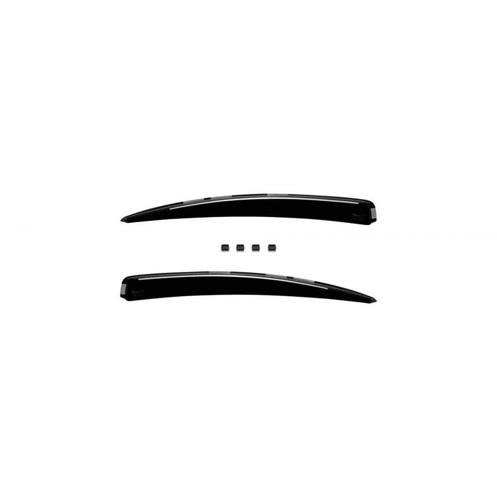 Set deflettori anteriori e posteriori per Volvo S80 2006-2016, con 4 porte, scuro fumé, 4 pezzi