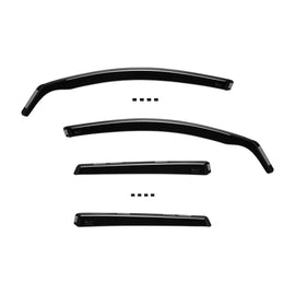 Set deflettori anteriori e posteriori per Volvo V50 2004-2012, con 5 porte, scuro fumé, 4 pezzi