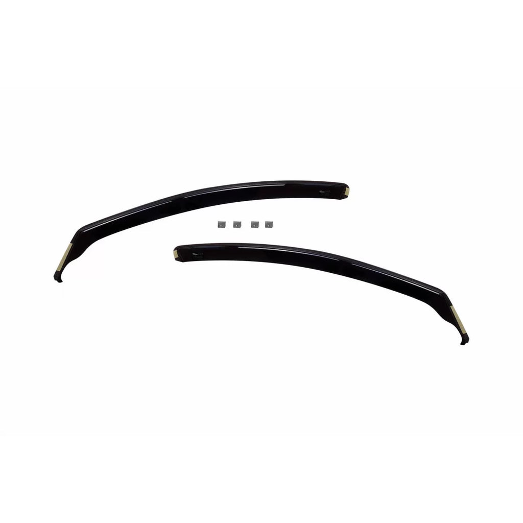 Set deflettori anteriori e posteriori per Volvo V60 2010-2018, con 5 porte, scuro fumé, 4 pezzi