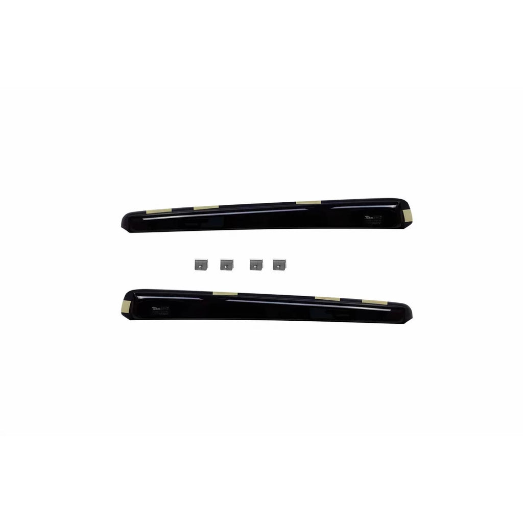 Set deflettori anteriori e posteriori per Volvo V60 2010-2018, con 5 porte, scuro fumé, 4 pezzi