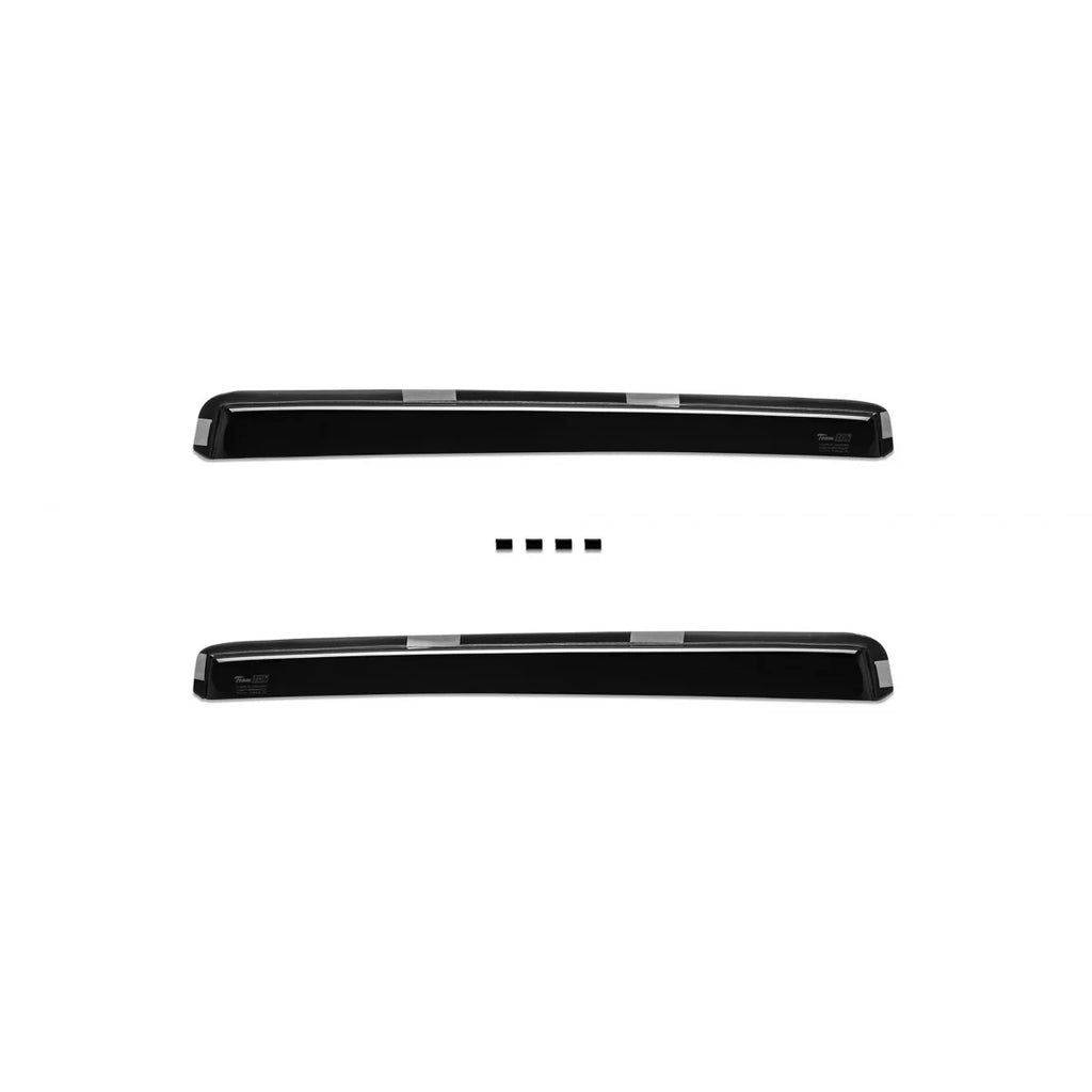 Set deflettori anteriori e posteriori per Volvo V70, XC70 2000-2007, con 5 porte, scuro fumé, 4 pezzi