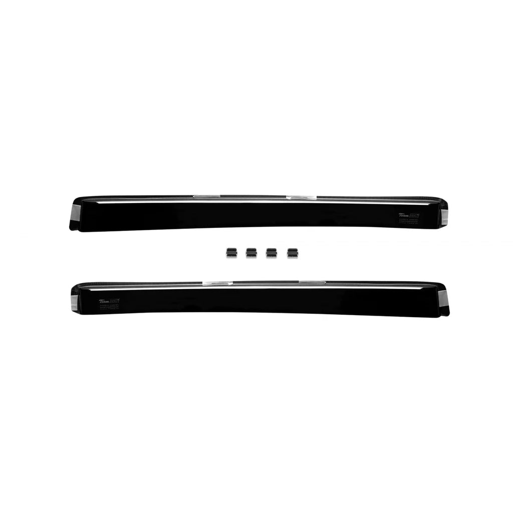 Set deflettori anteriori e posteriori per VW Golf V, Golf VI station wagon 2007-2013, con 5 porte, scuro fumé, 4 pezzi