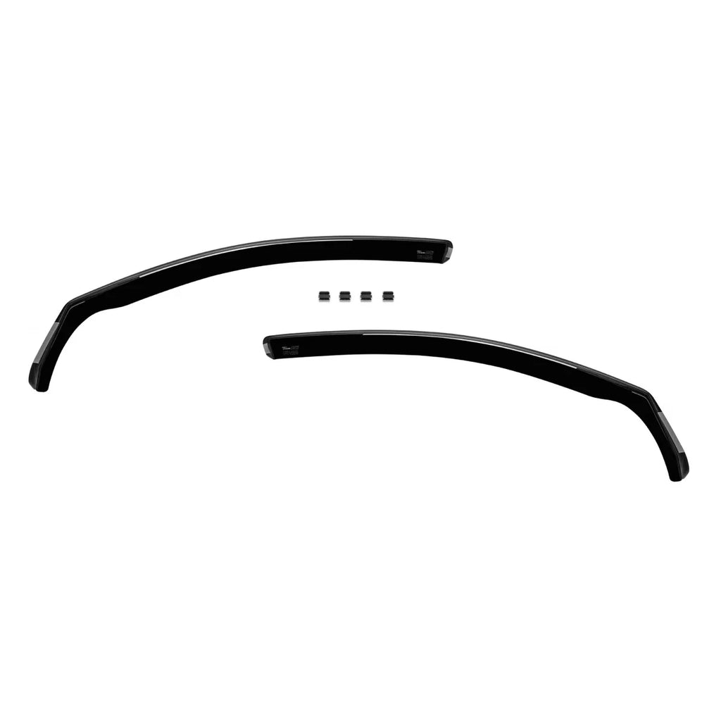 Set deflettori anteriori e posteriori per VW Golf VI hatchback 2008-2012, con 5 porte, scuro fumé, 4 pezzi