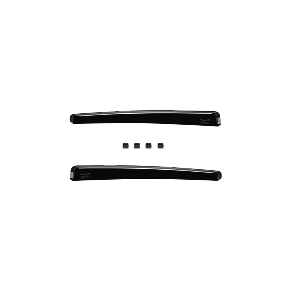 Set deflettori anteriori e posteriori per VW Golf VI hatchback 2008-2012, con 5 porte, scuro fumé, 4 pezzi
