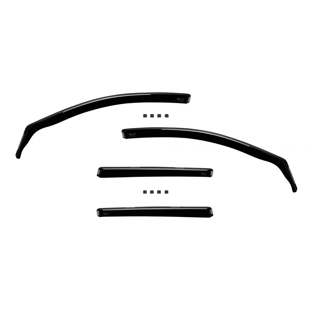 Set deflettori anteriori e posteriori per VW Golf VII station wagon 2013-2019, con 5 porte, scuro fumé, 4 pezzi