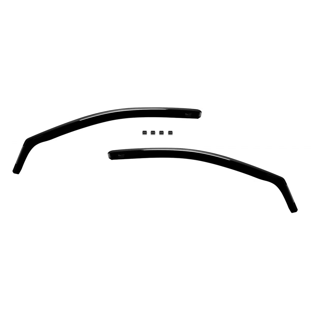 Set deflettori anteriori e posteriori per VW Golf VII hatchback 2013-2019, con 5 porte, scuro fumé, 4 pezzi