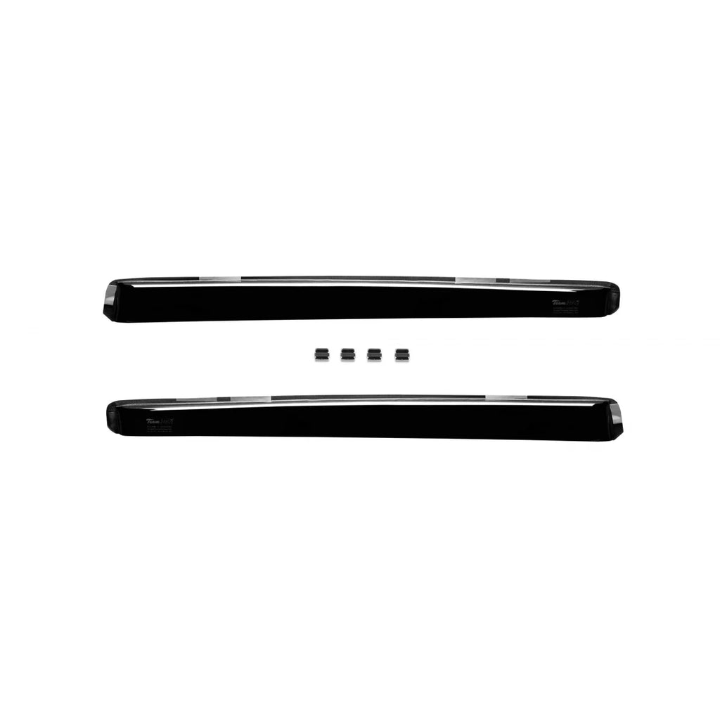 Set deflettori anteriori e posteriori per VW Golf VII hatchback 2013-2019, con 5 porte, scuro fumé, 4 pezzi