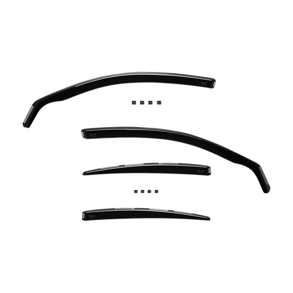 Set deflettori anteriori e posteriori per VW Passat berlina 1997-2004, con 4 porte, scuro fumé, 4 pezzi