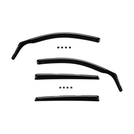 Set deflettori anteriori e posteriori per VW Polo 2002-2009, con 5 porte, scuro fumé, 4 pezzi