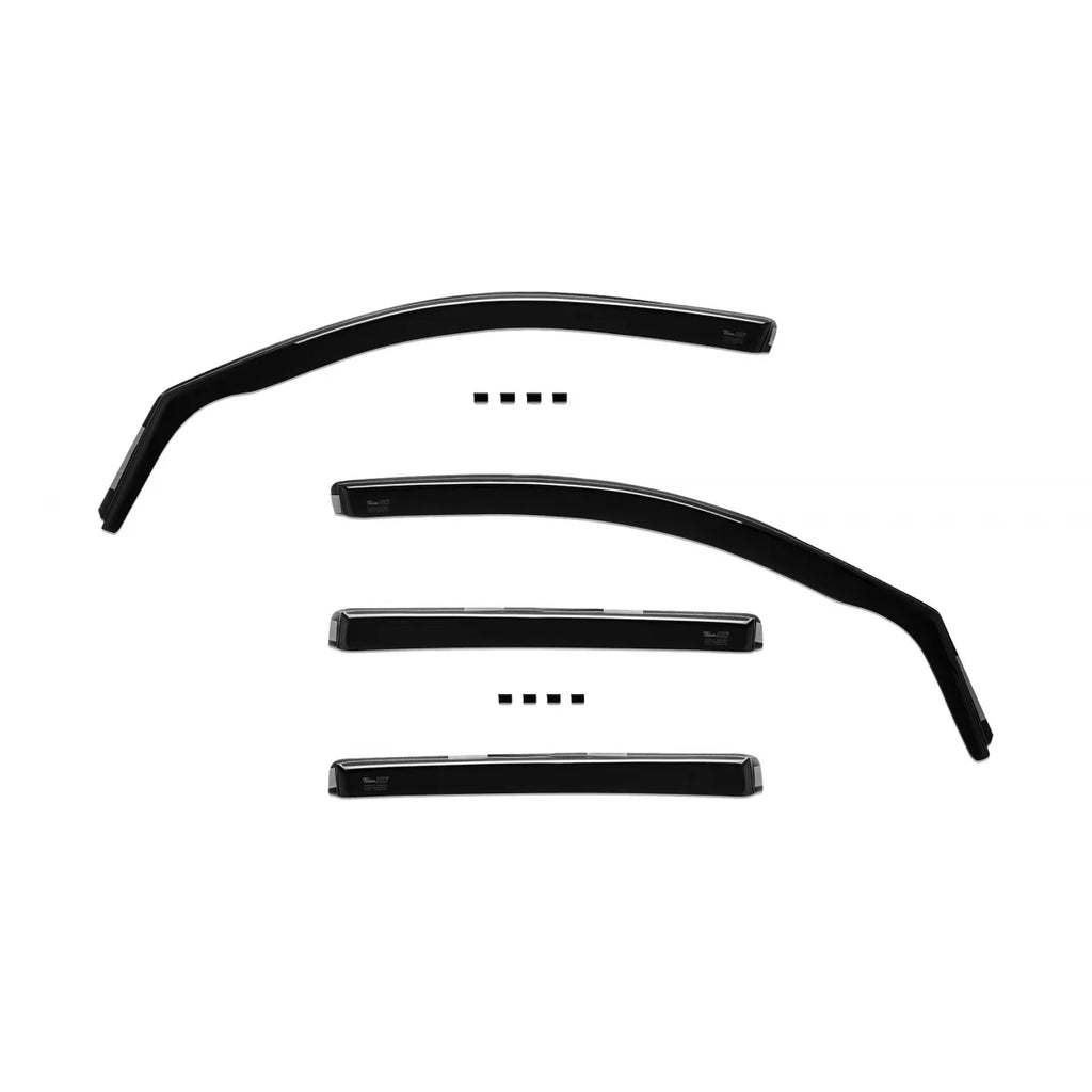 Set deflettori anteriori e posteriori per VW Tiguan 2007-2015, con 5 porte, scuro fumé, 4 pezzi