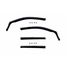 Set deflettori anteriori e posteriori per VW Touareg 2010-2018, con 5 porte, scuro fumé, 4 pezzi