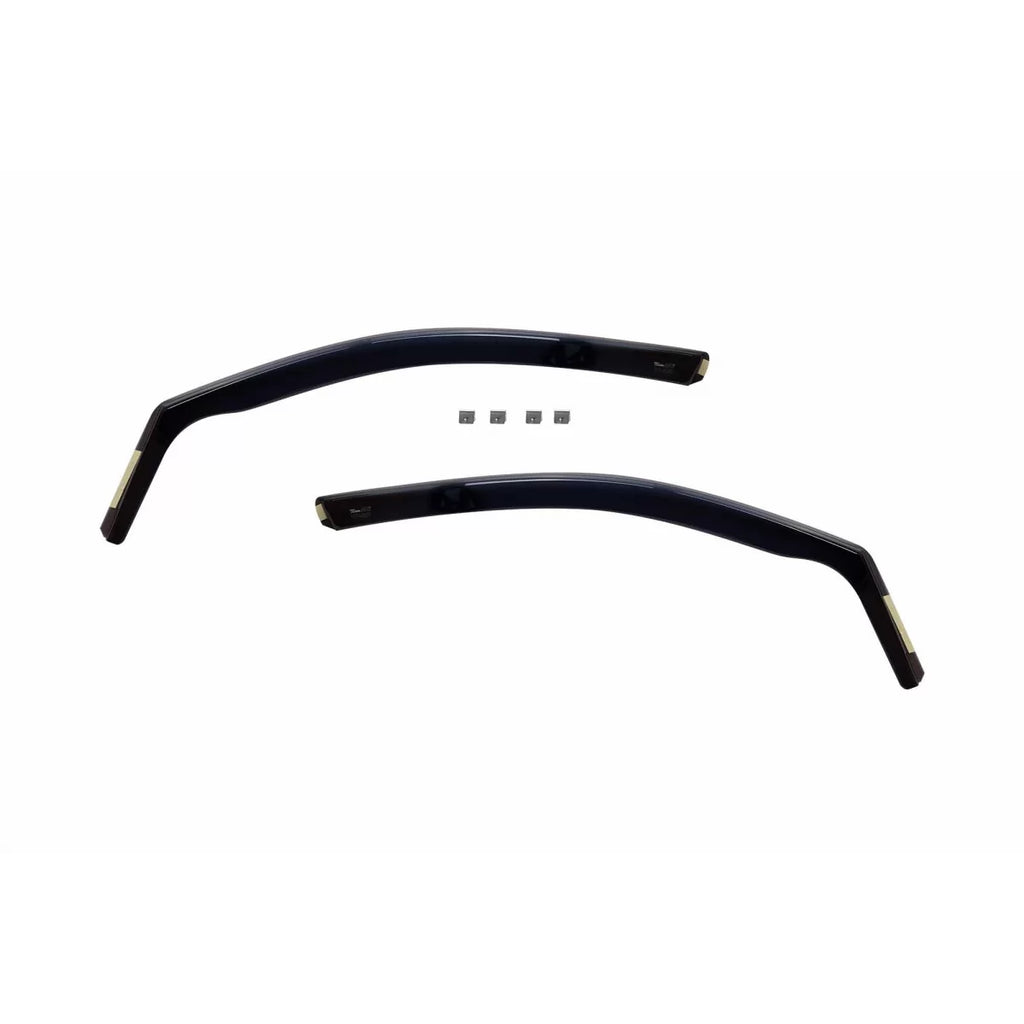Set deflettori anteriori e posteriori per VW Touareg 2010-2018, con 5 porte, scuro fumé, 4 pezzi
