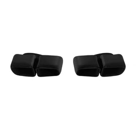 Set di ovale nero lucido Terminali di scarico GT tipo per Porsche Panamera 971 2016-2021