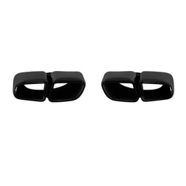 Set di ovale nero lucido Terminali di scarico GT tipo per Porsche Panamera 971 2016-2021