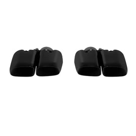 Set di ovale nero lucido Terminali di scarico per Porsche Macan 2019-2024