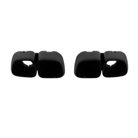 Set di ovale nero lucido Terminali di scarico per Porsche Macan 2019-2024