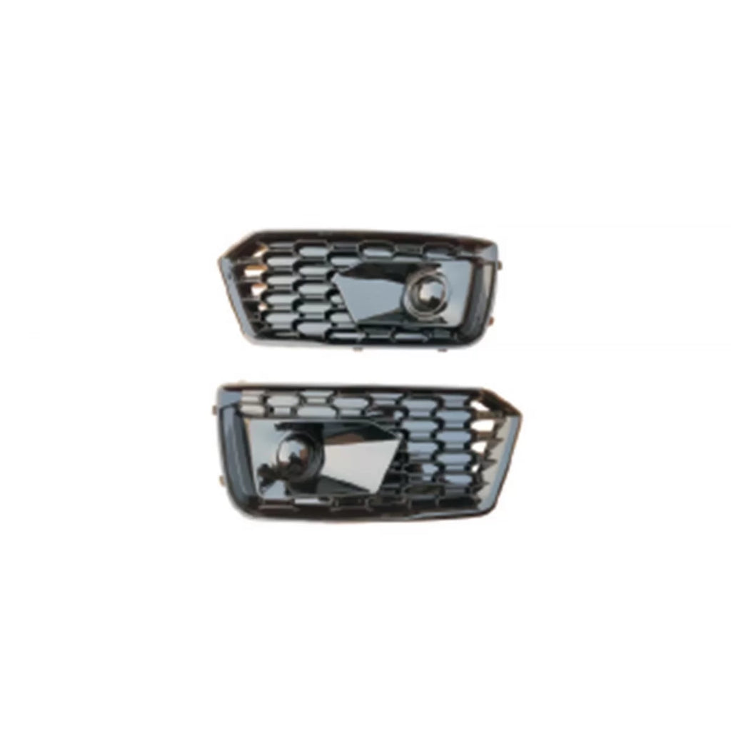 Set di laterale RSQ5 griglie per standard Paraurti anteriore per Audi Q5 2017-2023, Nero lucido