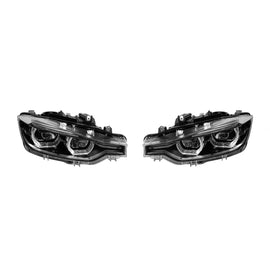Set di tuning LED fari anteriori per BMW Serie 3 F30, F31 2013-2015 con nero scocca, per il modello con lampade alogene