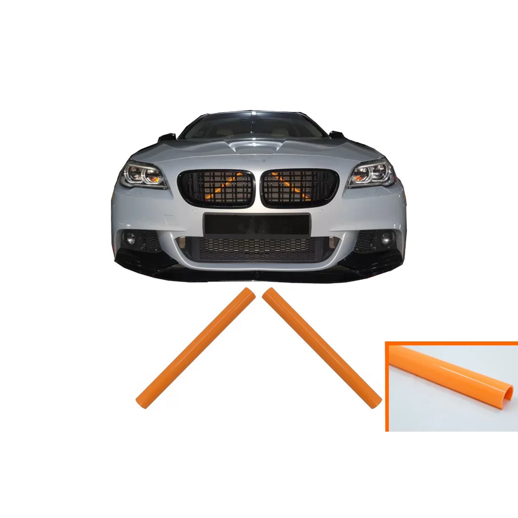Set V-rinforzo Ornaments griglia lamelle inserti modanatura per BMW 1 2 3 4 5 6 Serie 7 arancione
