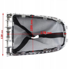 Pomello cambio baule per Opel Astra J 09-15 nero con cromato cornice