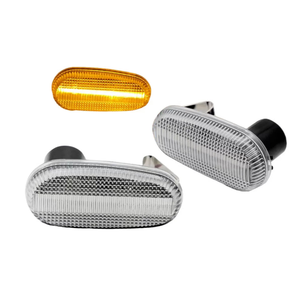 Frecce laterali per Alfa Romeo Mito / 147 00-04 bianco Led dinamico 2 pezzi
