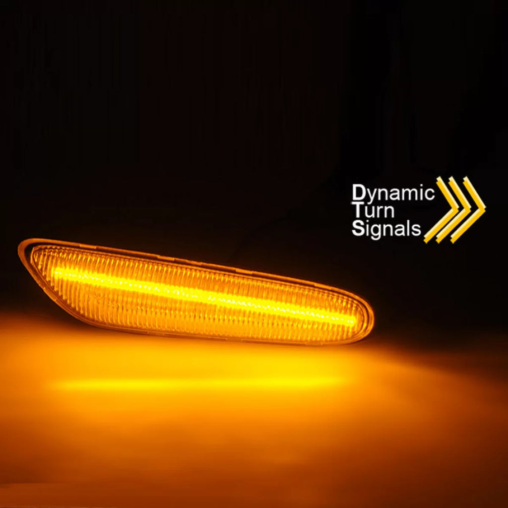 Frecce laterali per BMW 1 E81 / E82 / E87 / E88 / 3 E90 / E91 / E92 / E93 / X1 E84 / X3 E83 LED dinamico bianco 2 pezzi