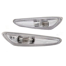 Frecce laterali per BMW 3 E46 berlina 01-05 / Touring 01-05 / 5 E60/E61 03-10 / X3 E83 03-10 trasparente 2 pezzi