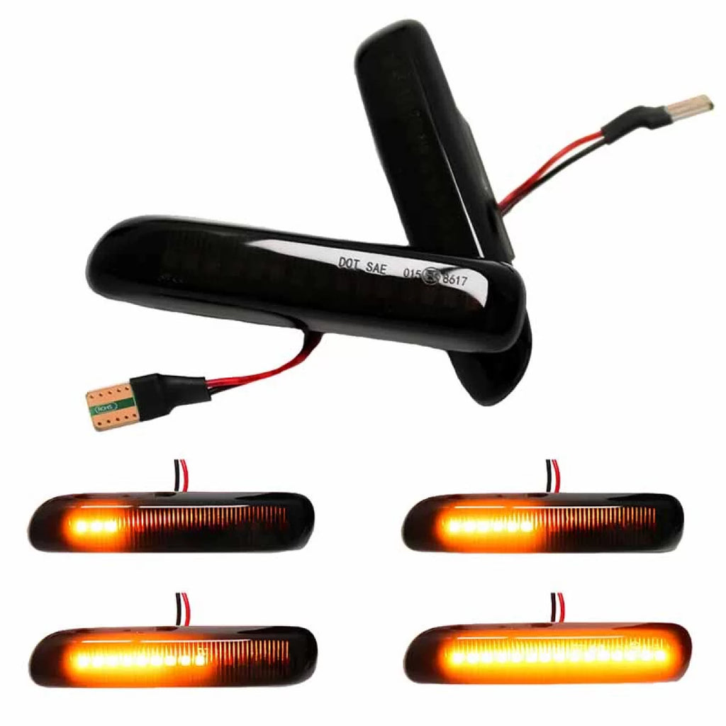 Frecce laterali per BMW 3 E46 berlina 99-01 / Touring 99-01 / compatto 01-04 / Coupe 99-03 LED dinamico fumé 2 pezzi