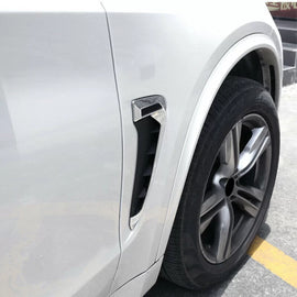 Laterale parafango bocchette per BMW X5 F15 13-18 M-stile cromato / nero 2 pezzi
