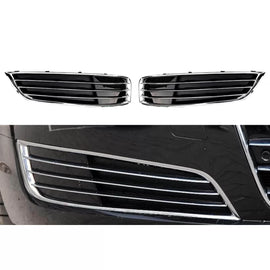 Laterale griglia set senza aperture per anteriore W12 paraurti per Audi A8 2009-2017 con cromato modanatura