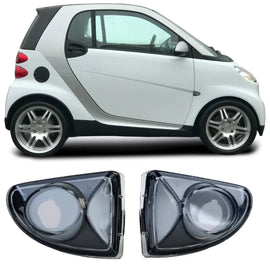 Laterale freccia set trasparente vetro nero per Smart ForTwo Cabrio Coupe 451 2007-2015
