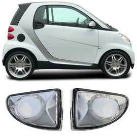 Laterale freccia set trasparente vetro bianco per Smart ForTwo Cabrio Coupe 451 2007-2015