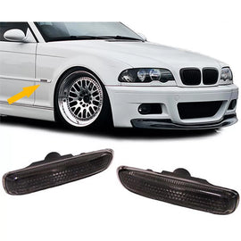 Laterale frecce nero coppia per BMW Serie 3 E46 Coupe cabriolet berlina Touring