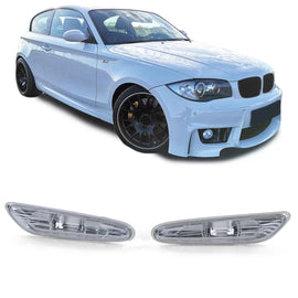 Laterale frecce bianco coppia per BMW X1 E84 da 09 Serie 1 E81 E87 04-12