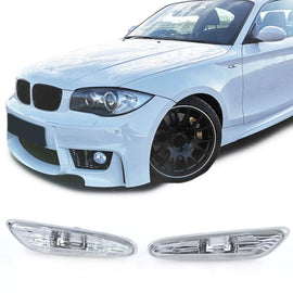 Laterale frecce bianco coppia sinistro destro per BMW Serie 1 E81 E87 04-12