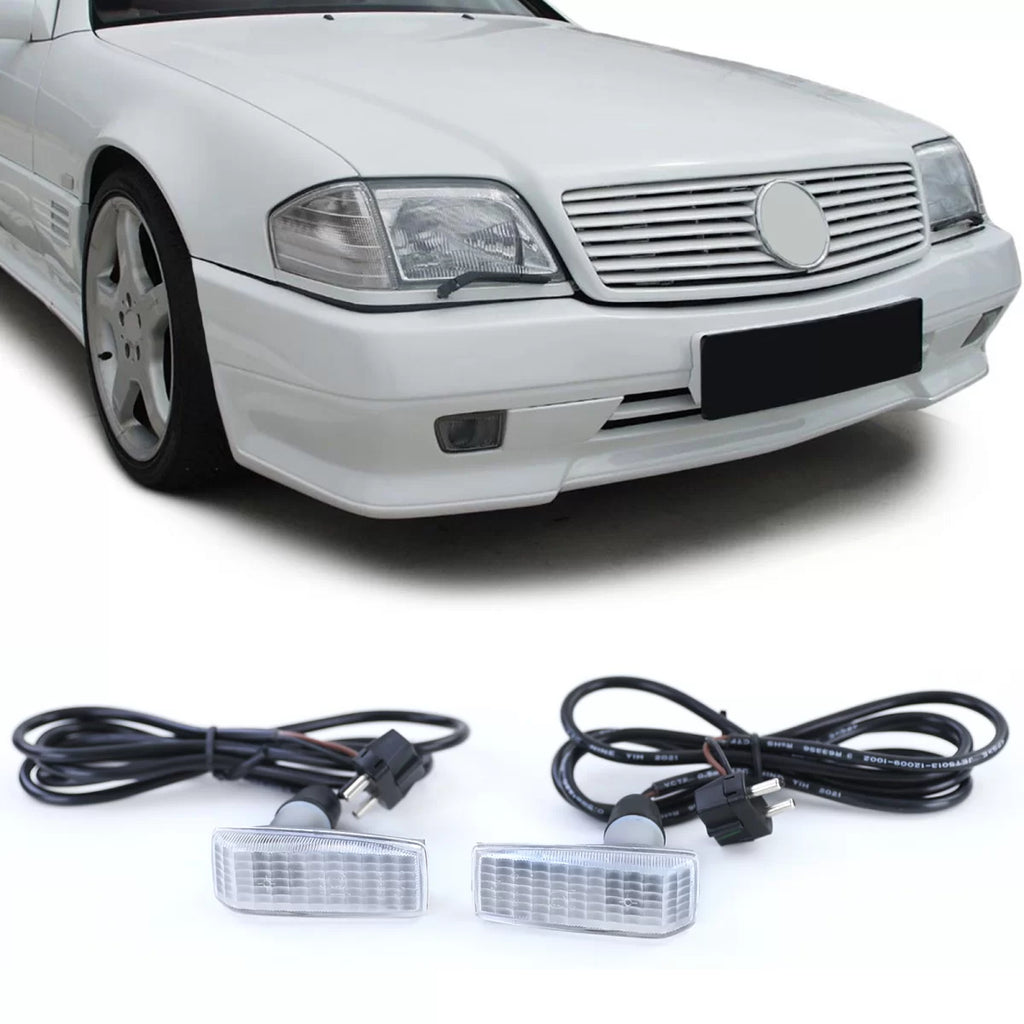 Laterale frecce bianco coppia per Mercedes Classe C W202 SL R129 W140 190 W201
